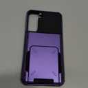 Vofolen for Galaxy S22 Plus Case Wallet Credit Card Holder 4-Card Slot Hidden Back Pocket Dual Layer Hybrid Rugged Rubber Bumper Protective Hard Shell Cover for Samsung Galaxy S22 Plus 5G 6.6" Purple