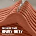 Utopia Home Premium Wooden Hangers 30 Pack - Durable & Slim Coat Hanger - Suit Hangers with 360-Degree Rotatable Hook - Wood Hangers with Shoulder Grooves (Cherry)