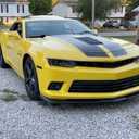 ECOTRIC Hood Scoop Vents Grille Compatible with 2014-2015 Chevrolet Camaro LS LT SS Z/28 ZL1 V8 V6 Replacement for 22828242