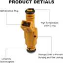 JDMON Fuel Injectors Compatible with Jeep Cherokee XJ 1989-1998 Grand Cherokee1993-1998 Wrangler 1991-1998 Comanche 1987-1992 4.0L 0280155710 0280155700