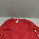 LARACE Tunics 3/4 Sleeve Plus Size Tops for Women V Neck Loose Fit Flowy Clothing for Leggings color: Wine Red, size: 1X