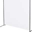Steel-AID Single-Panel Privacy Room Divider  Folding Partition Privacy Screen for Office, Classroom, Dorm Room, Kids Room, Studio, Conference - 71" x 72" - Easy to Assemble, Freestanding & Foldable (White)