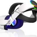 RGB Head Strap with Battery for Meta/Oculus, 10000mAh Battery Pack for Extended 8H of Playtime, Fast Charging VR Power (Meta/Oculus 2, MacPC)