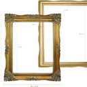 Gold Picture Frame for Canvas Paintings, Gallery Walls, DIY Craft Projects, 8X10