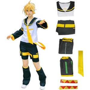Jrswai Cosplay Costume Anime Sailor Uniform Halloween Party Outfit Full Set, XXL