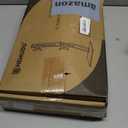 Dual Monitor Stand - Vertical Stack Screen Free-Standing Monitor Riser Fits Two 13 to 34 Inch Screen with Swivel, Tilt, Height Adjustable, Holds One (1) Screen Up to 44Lbs (Black)