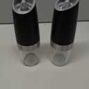 Ultrean Electric Salt and Pepper Grinder Set Rechargeable Automatic Pepper Mill Shakers Adjustable Coarseness Larger Capacity with Led Kitchen Appliances for New House Warming Gifts (Black)