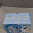 iClever BTH12 Kids Bluetooth Headphones,Colorful LED Lights Kids Headphones Wireless,74/85dBA Safe Volume,85H Playtime,Fast Charging,Bluetooth 5.2,Over Ear,Built-in Mic for iPad/Tablet/Airplane,Blue