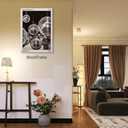 70s Disco Ball Newspaper Wall Art Vintage Black and White Art Posters 12x16 inch Framed Funky Aesthetic Canvas Prints Retro Bar Cart Decor for Bar Bedroom
