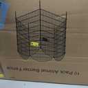 Dog Playpen with Gate, 5 Panels 30in x 32in Metal Foldable Dog Exercise Playpen for Indoor Outdoor, 10.75sqft Puppy Dog Crate for Indoor Outdoor Garden Yard