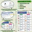 2pcs Diabetes Food List Chart & Meal Planner for Diabetics - Type 2 Diabetes Diet Plan Printable - Diabetes Information Chart w/Serving Size,Calories, Protein, Carbs, Glycemic Index (GI)