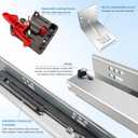 21 Undermount Soft Close Drawer Slides Concealed Full Extension Bottom Mount Runners with Locking Device,100 LB Capacity,Fits Face Frame & Frameless Cabinets,Ideal for Kitchen,Multi-Purpose Drawers