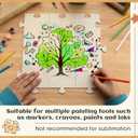 Seenelling 50 Pcs 6x6 Inch Large Blank Wooden Puzzle Pieces for Crafts DIY Make Your Own Puzzle to Draw on Unfinished Large Jigsaw DIY Arts and Crafts Projects and Gift