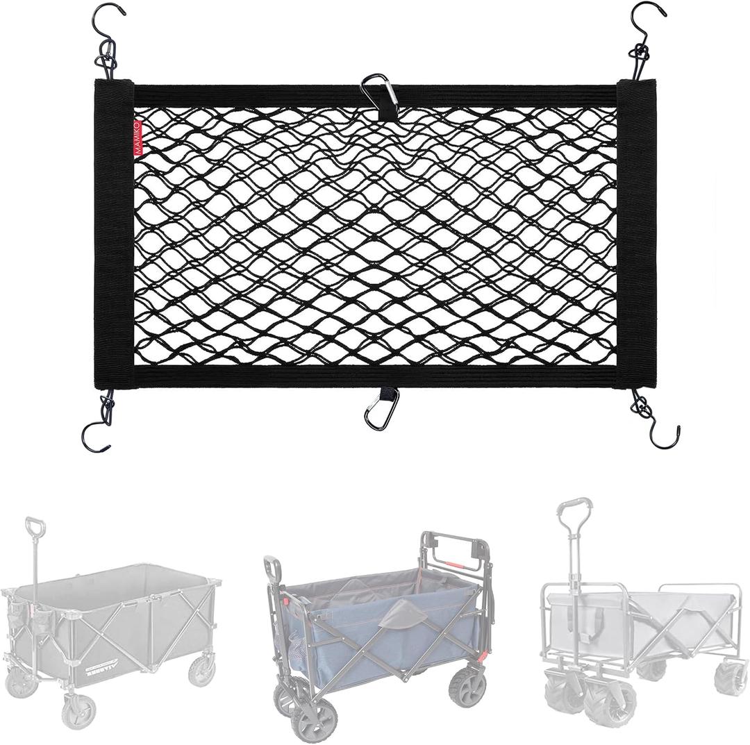 Cargo Net for Utility Folding Wagon, Stroller Wagon, Folding Trolley Cart, Beach Cart Extra Storage Space Large Storage Capacity Net Wagon