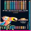 Prismacolor Metallic Colored Pencils Set, Pack of 12 count Metallic Colors, Junior 4.0mm