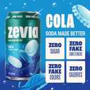 Zevia Zero Sugar Soda, Cola, 12 oz Cans (24-Pack)  Naturally Sweetened, Zero Calorie Sugar Free Soda - Non-GMO Project Verified, Gluten-Free, Vegan (EXP 08/20/27)