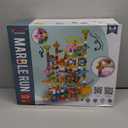 Marble Run - 200Pcs Maze Game Construction Building Toy, Race Track Set with 30pcs Glow in Dark Plastic Marbles STEAM Building Toys Gift for Kids (Marble run-200)