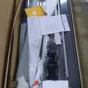 COMHOMA Shed Storage Outdoor Metal Windowed Lockable Solar Motion Light Adjustable Weatherproof Ventilated Backyard Garden Utility Workshop(Grey,5'*3') (Gray)