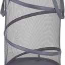 Household Essentials 2027-1 Pop-Up Collapsible Mesh Laundry Hamper | Charcoal, Grey