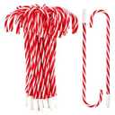 Coopay 30 Pieces Candy Cane Pens Christmas Pens with Black Ink for Christmas Holiday New Years Home Decor Party Gift, 7.5 Inches (Red & White Stripes)
