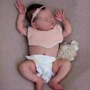 Reborn Baby Dolls Soft Vinyl Full Body Girl 20 Inch Realistic Baby Doll that Look Real Lifelike Newborn Sleeping Babies Doll Handmade Reborn Dolls Toy for Kids Gifts