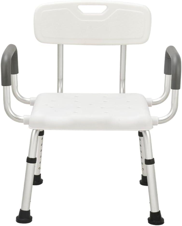Urby Plus Size Extra Wide Shower Chair for Elderly and Disabled with Arms and Back, Silla para Bao Adulto Mayor, Ideal for Seniors, Big & Tall Person. 150kg Weight Capacity.