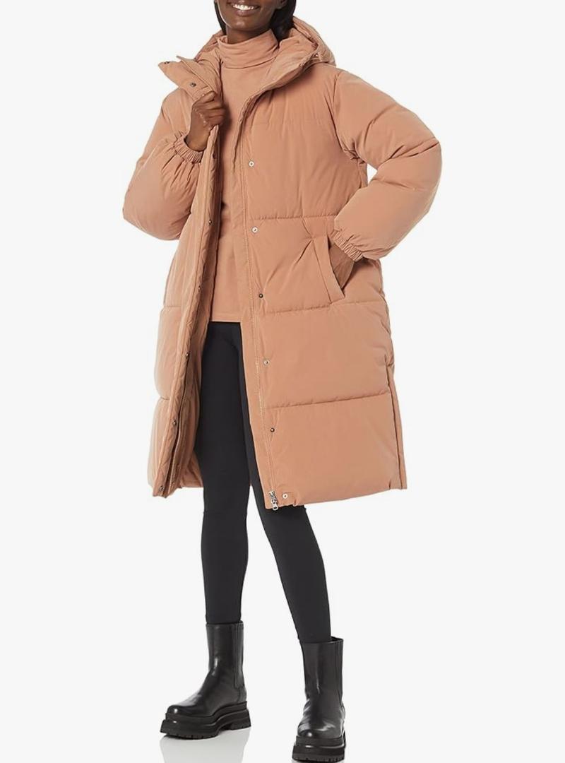 Amazon Essentials Women's Oversized Long Hooded Insulated Puffer Jacket 5XL