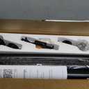 YaFex Curtain Rods 32-144 Inch, Heavy Duty 1 Inch Adjustable Curtain Rod for Windows, Black Extra Long Window Treatment Rods, Modern Design, Easy Installation