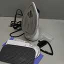 Steamer for Clothes, 1600W 2-in-1 Steamer & Iron with Large Ceramic Plate, Powerful Turbo Steam, Smart Temperature Control, Auto-Off, Wrinkle Remover for All Fabrics (white)