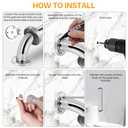 M JINGMEI Grab Bars for Shower, 20 Inch Anti Slip Shower Handles for Senior, Safety Bathroom Shower Grab Bar, 304 Stainless Steel Handicap Grab Bars, Elderly Bathtub and Toilet Assist