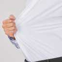 J.VER Men's Dress Shirts Stretch Long Sleeve Formal Shirt Solid Business Casual Button Down Shirts for Wedding Prom (White, Large Tall)