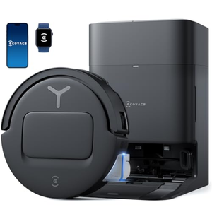 ECOVACS DEEBOT T80 Omni Robot Vacuum and Mop, Instant Self-Cleaning OZMO Roller Mop, TruEdge Deep Cleaning, AI Navigation, 18,000Pa Suction and ZeroTangle 3.0 for Pets and Carpets