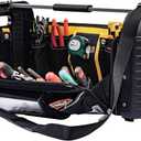 MARUTAI 24'' Large Tool Tote Bag, Open Top Tool Bag, 29 Pocket Heavy Duty Waterproof Tool Organizer, for Mechanics, Electricians