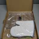 Fish Grill Basket BBQ Grilling Rack Kabob Veggies Shrimp Stainless Steel Cage Holder with Cleaning and Oil Brushes Oven Gloves