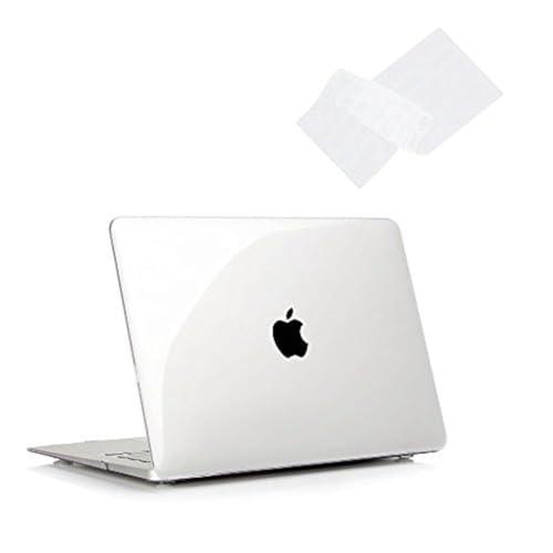 Compatible with MacBook 12 Inch A1534 - Slim Snap On Hard Shell Protective Cover and Keyboard Cover (Crystal Clear)