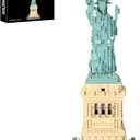Statue of Liberty Building Blocks Sets Collectible New York City Architecture Souvenir Model World Famous Landmark Building Kits Toys Gift for Adults Kids and Teens 1409PCS