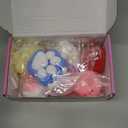 8 Pcs Taba Squishies Pack - Squishy Pack Includes (2 Strawberry, 2 Cat Paws,2 Banana,1 Hamster,1 Chick), Squishy Fidget Toys Set, Gifts for Kids, Party Favors - Cute Taba Handmade Stress Toys