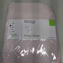 ROYALE LINENS 300 Thread Count 100% Long Staple Combed Cotton Fitted Sheet Full - Super Soft Deep Pocket Bottom Sheet - Fitted Sheets Only - Elastic Sheets (Full, Lavender)