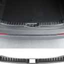 Interior Rear Bumper Protector for Toyota RAV4 2025 2024 2023 2022 2021 2020 2019 Accessories Stainless Steel Rear Bumper Guard Trunk Sill Protector (Black Brushed)