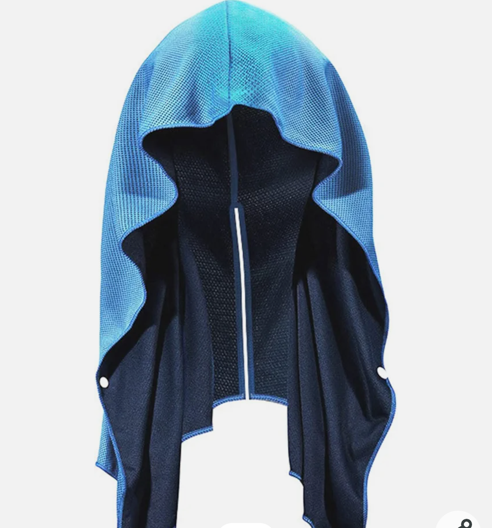 Quick-Drying Sports Cool Sunscreen U-Shaped Cool Feeling Hooded Shirt Towel