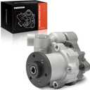 A-Premium Power Steering Pump, with Solenoid Valve, Compatible with BMW 323i 2006-2011, 328i 2007-2013, 330i 2006-2006, 128i 2008-2013, 2.5L 3.0L, Electronic Active Steering, Replace # 32414036734