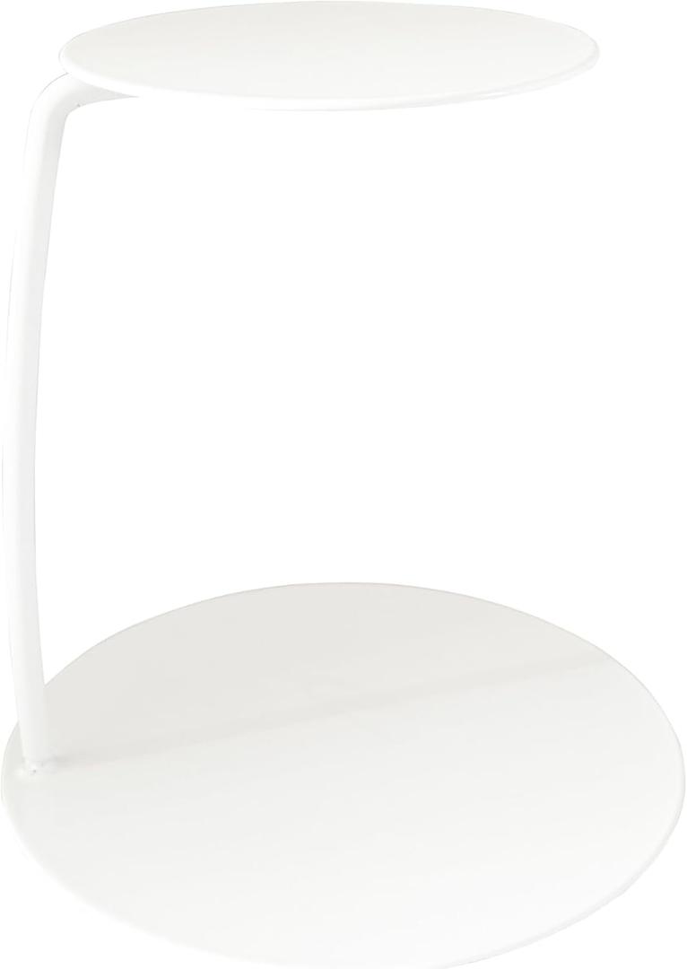 1PC Top 3.93'' High 5.9'' Base 5.9'' White Metal Cake Spacer Floating Separator Stand - Wedding & Birthday Party Decorative Compartment Stand