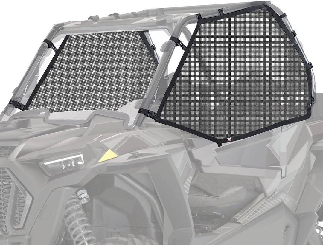 KEMIMOTO XP 1000 Window Mesh Net Roll Cage Side Window Mesh Shield Protective Door Net Compatible with 2014-2023 Polaris RZR XP 1000/ 2016-2021 RZR XP Turbo 2 Door
