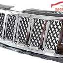Front Grille compatible with 2011-2013 Jeep Grand Cherokee Overland Models