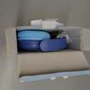 iClever BTH22 Kids Bluetooth Headphones, 60H Play Time, USB C Fast Charging, Bluetooth 5.4, AUX Cord,Safe Volume 74/85 dBA,Toddler Headphones for iPad/Tablet/Travel/School, Blue