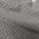 Couch Covers for 2 Cushion Sofa Pet Friendly Couch Cushion Covers Universal Sofa Covers Washable Stretch Slipcovers for Sectional Sofa (Texture Gray,Large Double Seat Cover)