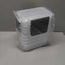 YORY 3 cup Plastic Food Storage Containers with Lids Nestable Freezer Dishwasher Safe Rectangle Container Set,5-Pack