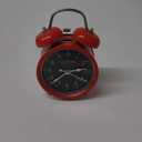 La Crosse Clock 617-3314 Red Twin Bell Quartz Alarm Clock