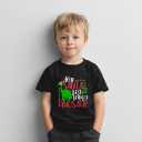 Christmas Shirts for Toddler Boys Girls Kids 2-8 Years, Santa Reindeer Snowman Dinos Truck Short Sleeve Tee