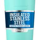 Ice Shaker Insulated Stainless Steel Shaker Bottle | 26oz, Mint | Cold for 30+ Hours | Insulated Cup with Twist-on Agitator | Odor-Free Bottle for Protein Shakes, Water, Smoothies, Cocktails